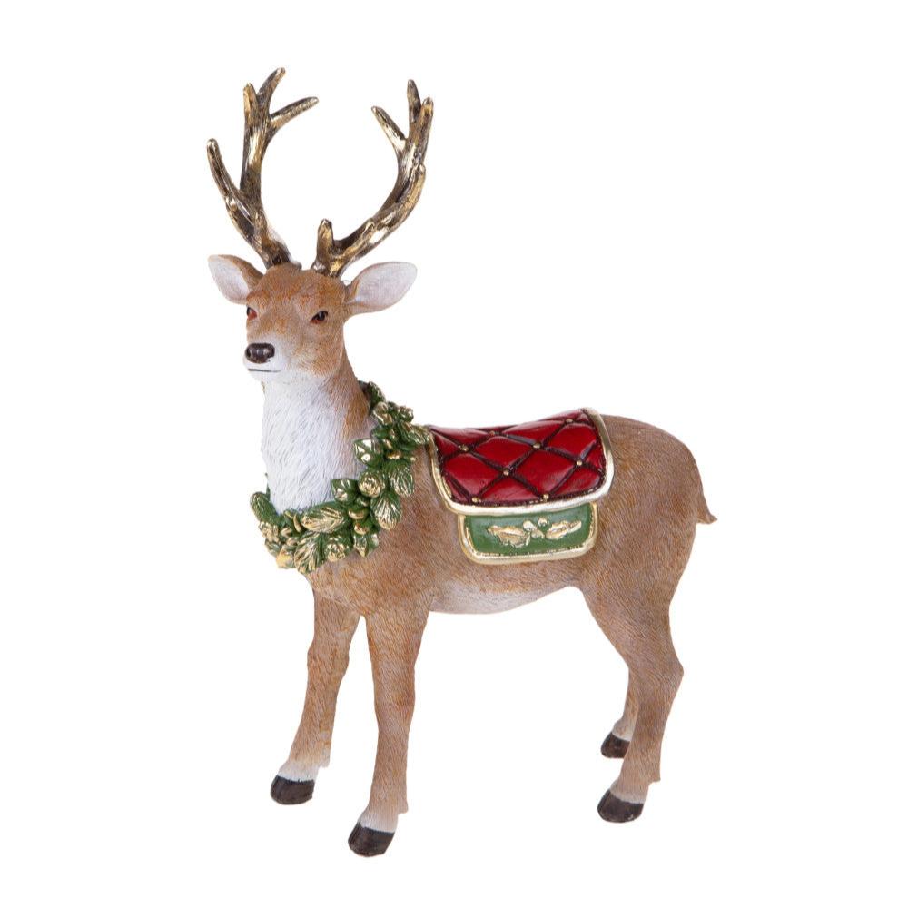Small Standing Reindeer - Resin Figurine by Brandani