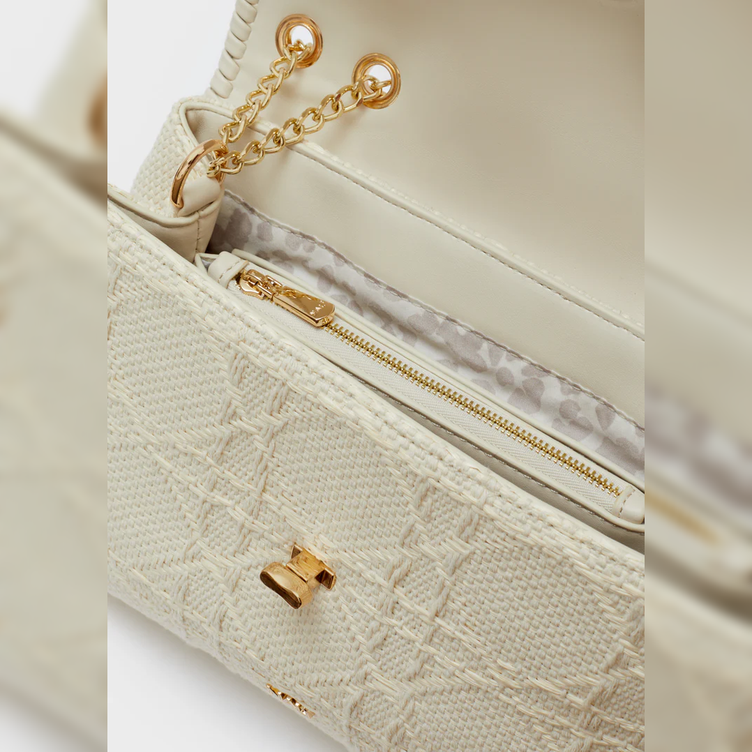 "BERNARDINE" Cream Shoulder Bag - Nalì
