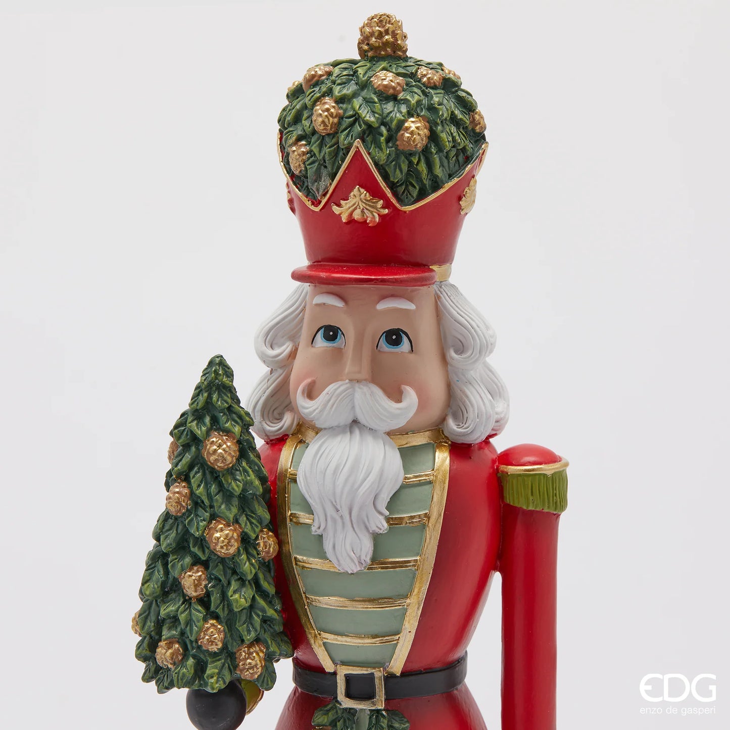 Nutcracker Soldier with Christmas Tree - H 41cm