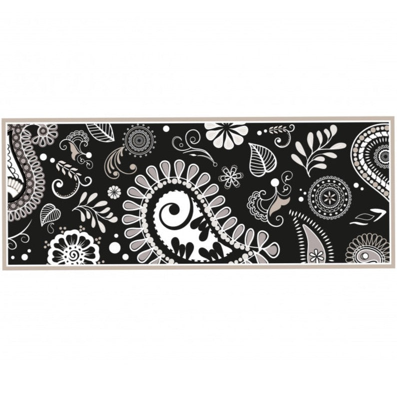 "Shanti" Mat by Brandani in Black Expanded PVC - 2 Sizes
