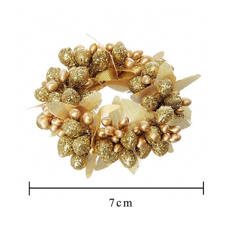 Gold Candle Ring with Berries - Brandani