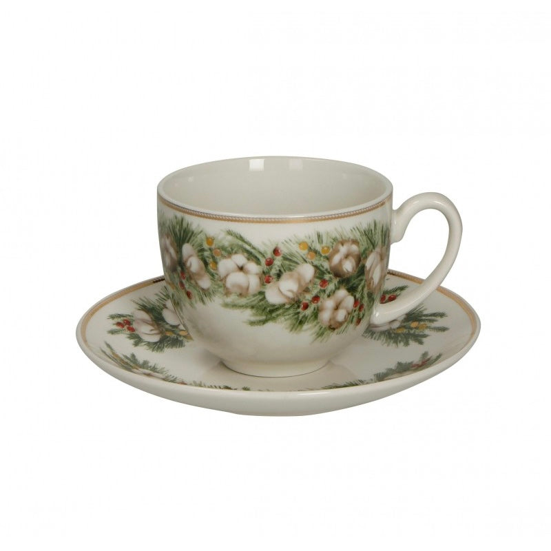 Pair of Tea Cups with Saucers - Brandani "Batuffoli"