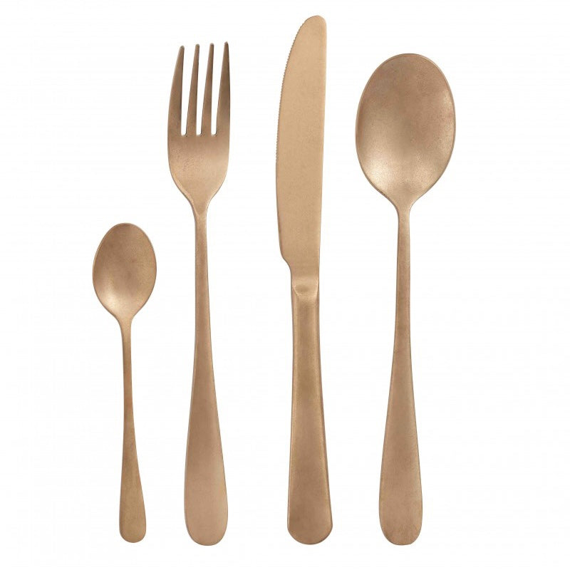 "Old Gold" Steel Cutlery Set 16 pc. - Brandani