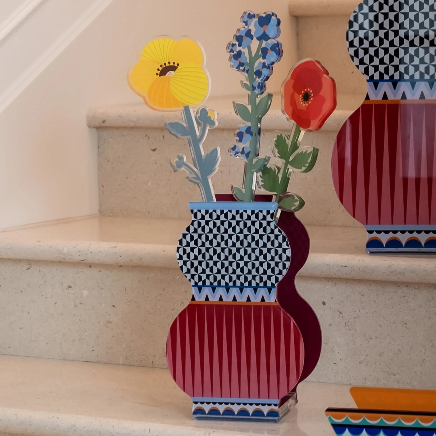 Giudecca Marocco Acrylic Glass Vase (2 Sizes)