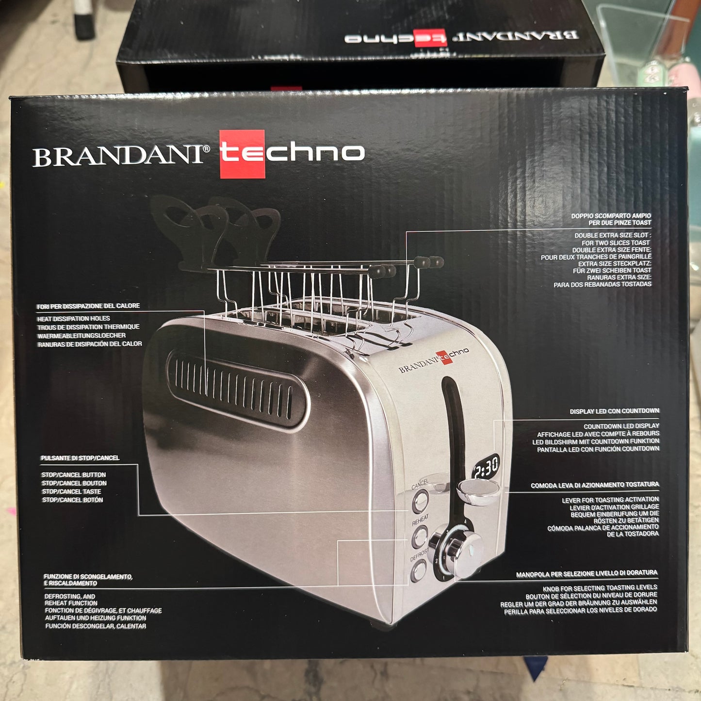 Tostapane Acciaio Inox Led - Brandani Techno Collection