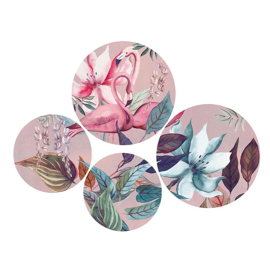 Set of 4 Decorative Wall Plates - NASSAU Decor