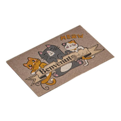 "Cats" Coir Doormat - 45x75cm