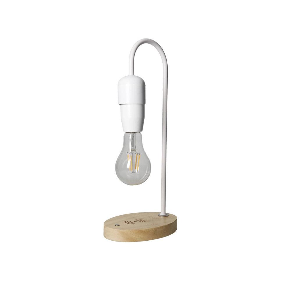 "Detach & Go" LED Lamp with Wireless Charging Base - White