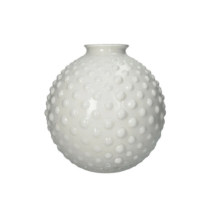 Vaso in Vetro "Bolle" Color Avorio (2 Misure)