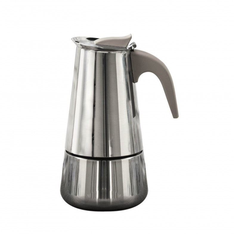 Caffettiera Inox 4 Tazze a Induzione - Brandani "Borbottina"