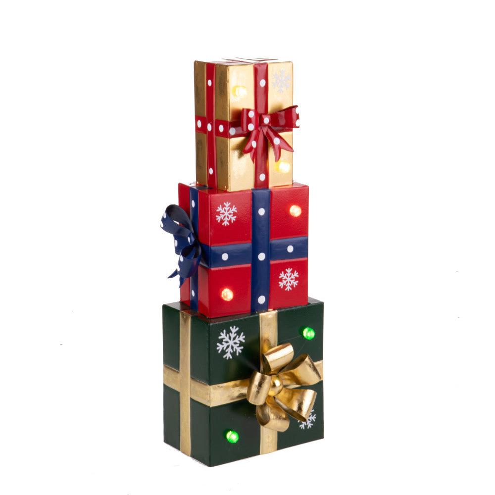 Christmas Gift Boxes with LED Lights in 3 Sizes