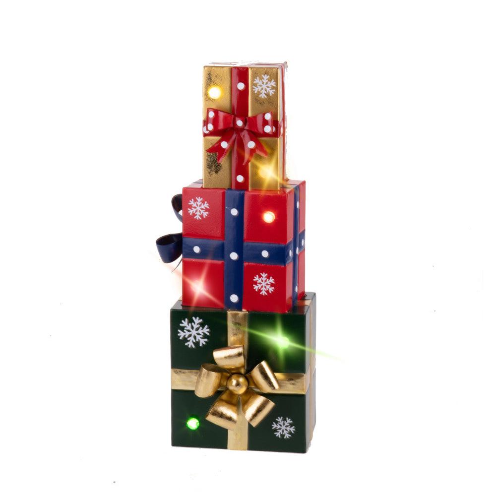 Christmas Gift Boxes with LED Lights in 3 Sizes