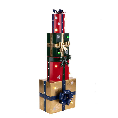 Christmas Gift Boxes with LED Lights in 3 Sizes