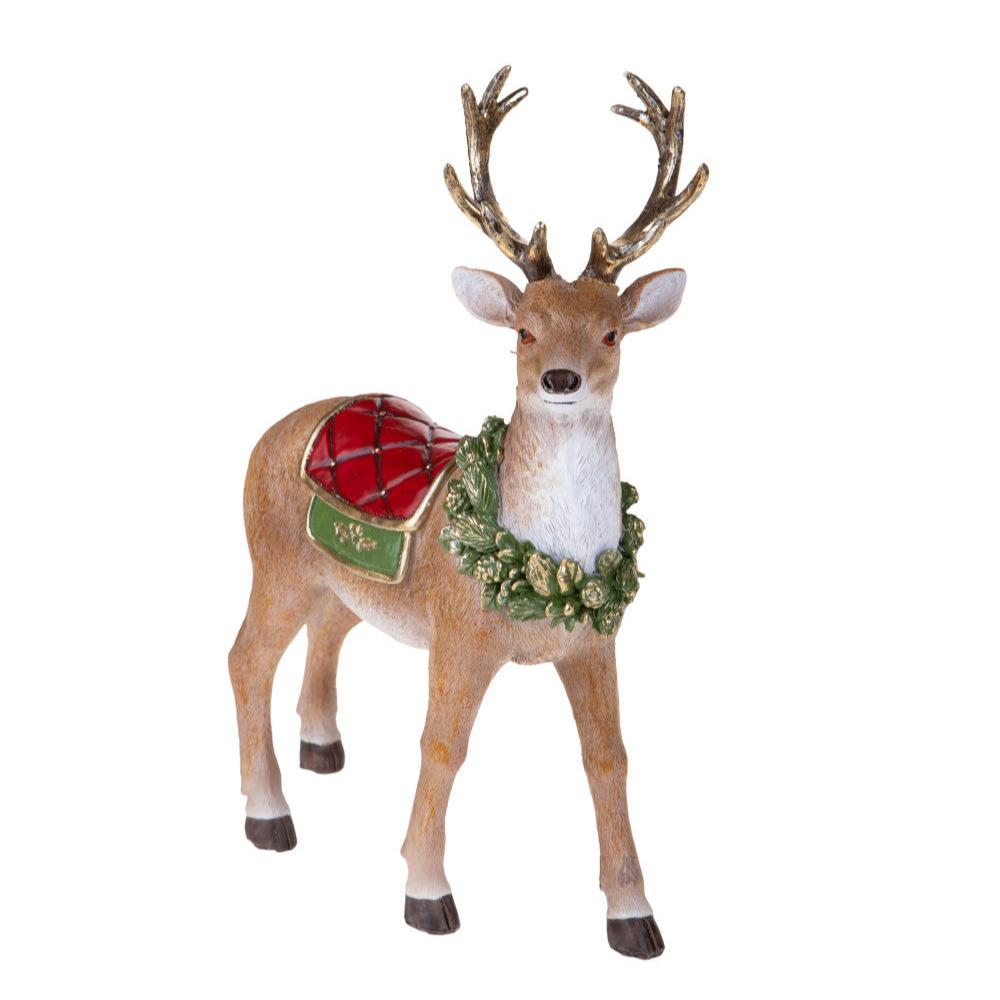 Small Standing Reindeer - Resin Figurine by Brandani