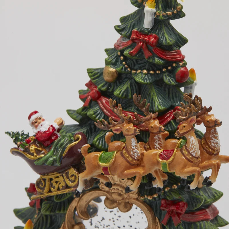 Snowy Pine Decoration with Music, Motion, and LED Lights