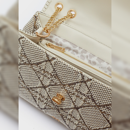 "BERNARDINE" Shoulder Bag Beige/Brown - Nalì