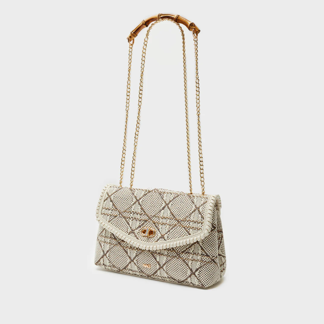 "BERNARDINE" Shoulder Bag Beige/Brown - Nalì