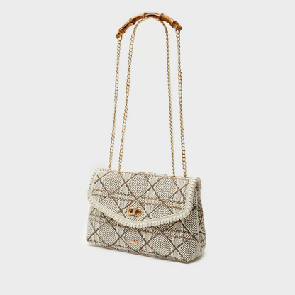"BERNARDINE" Shoulder Bag Beige/Brown - Nalì