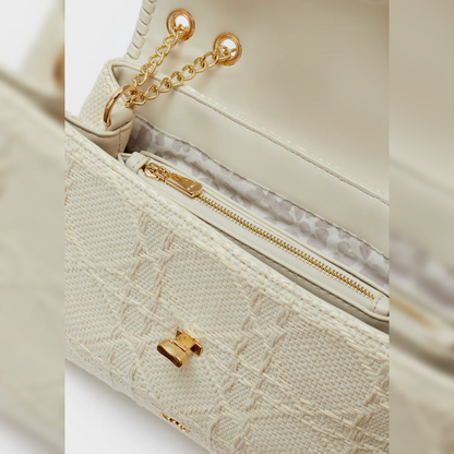 "BERNARDINE" Cream Shoulder Bag - Nalì