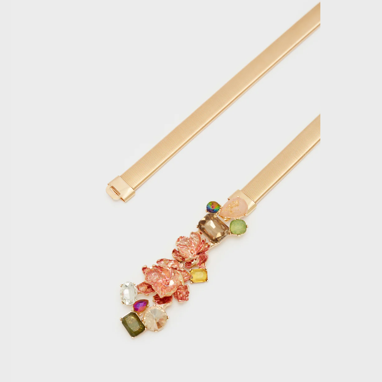 Cintura Elastica "Carla" color Oro con Fiore - Nalì