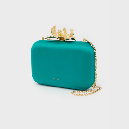 Clutch Tracolla "Fiore" Tessuto Colorato - Nalì