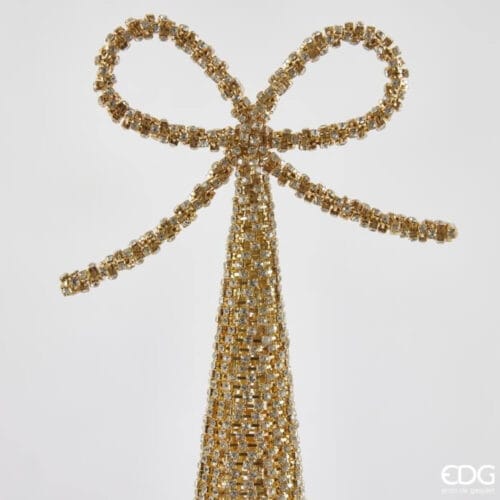 Jewel Metal Cone Decoration - H 66cm