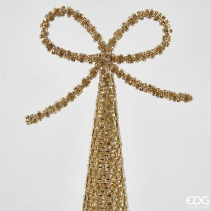 Jewel Metal Cone Decoration - H 66cm