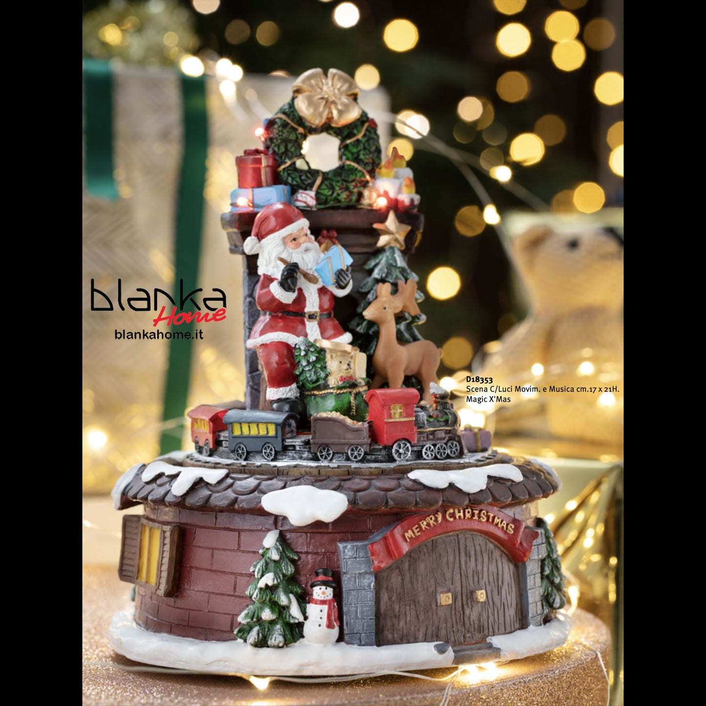 Christmas Scene with Lights, Movement, and Music - Henriette