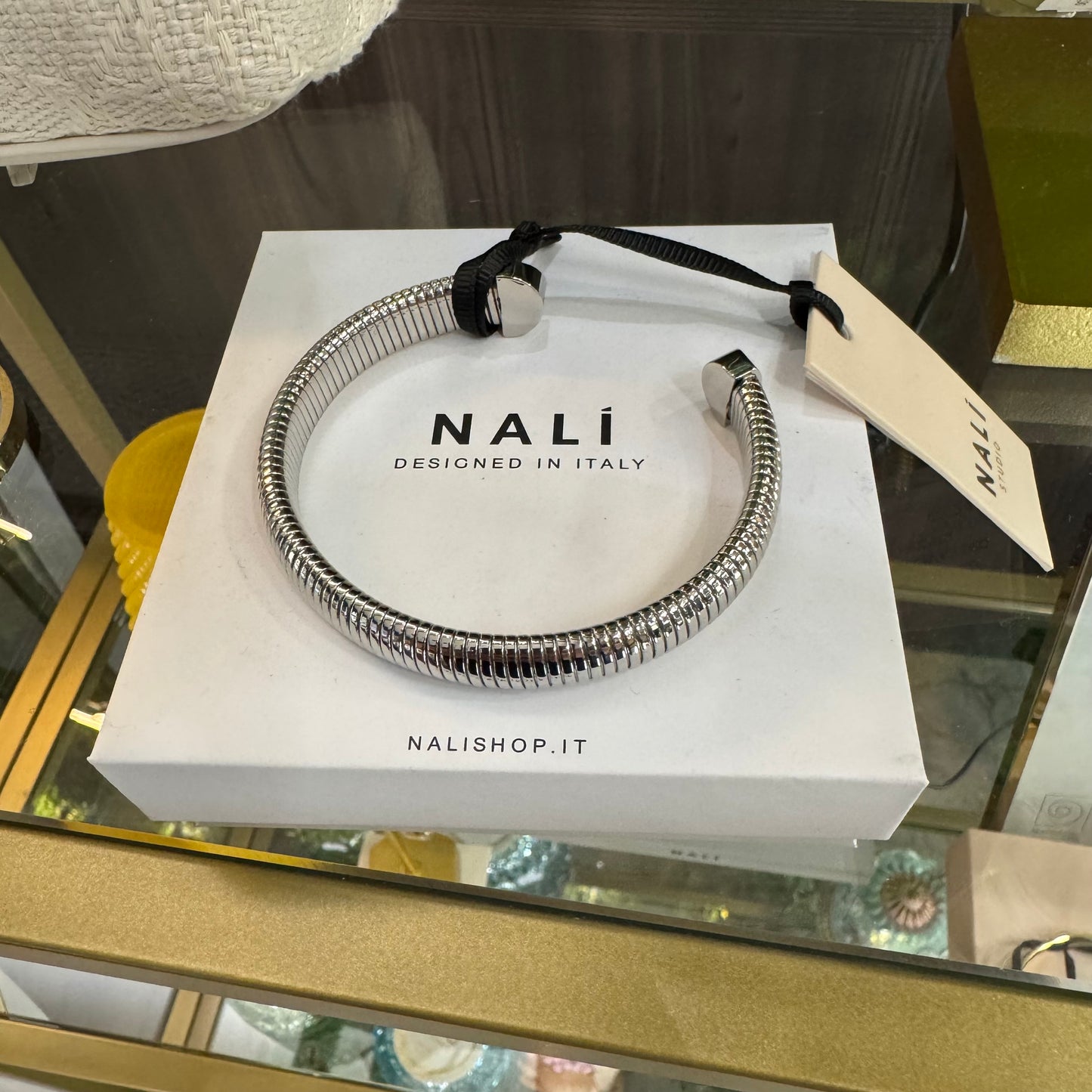 "Agata" Flexible Bracelet Silver color - Nalì