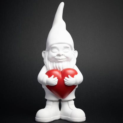 Dwarf Bernardo "Lover" Giant White Statue