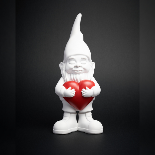 Bernardo "Lover" the Dwarf Figurine, Large White