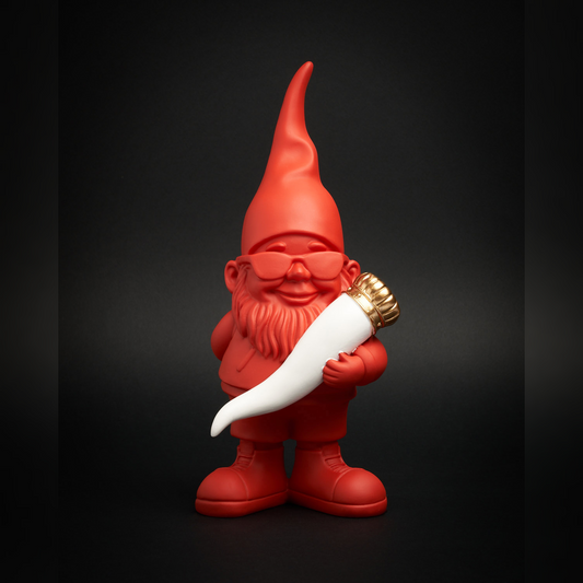 Figurine Gnome Bernard "Lucky" Red