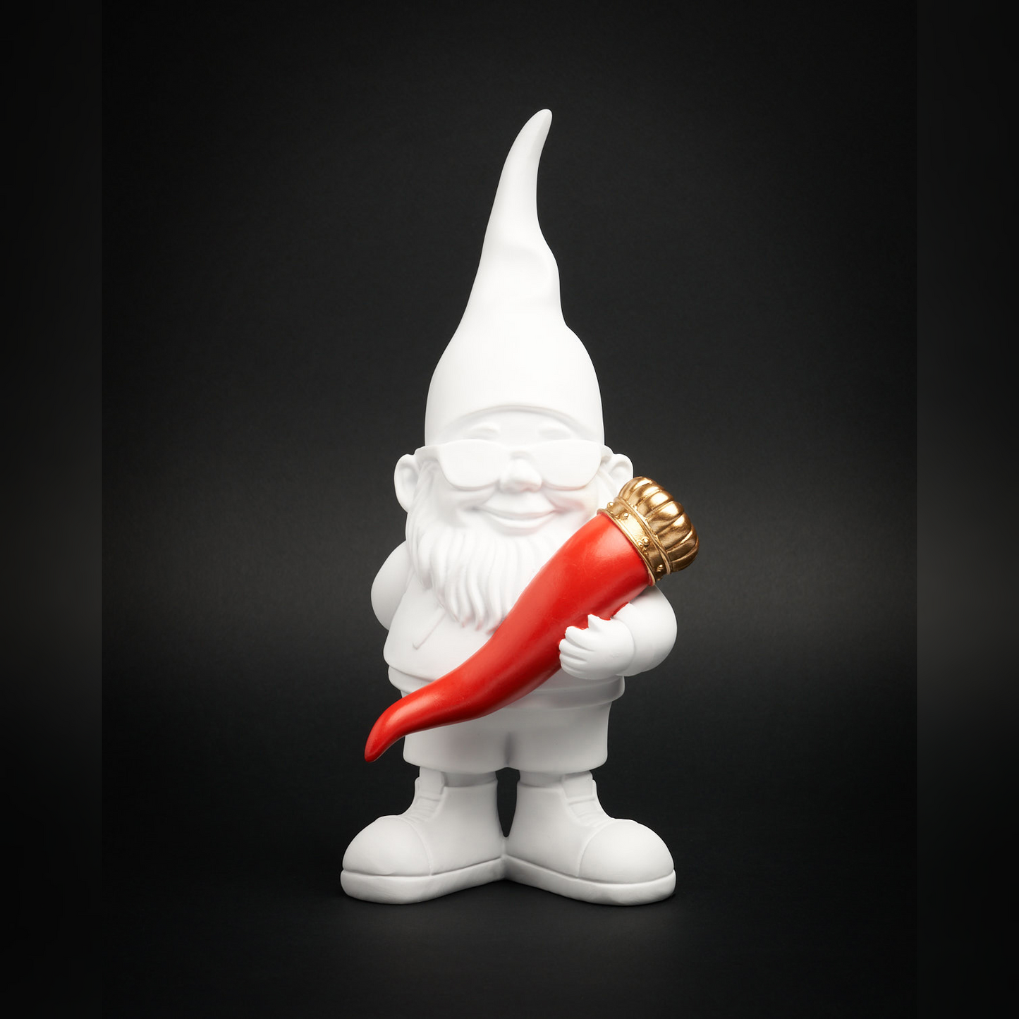 Bernardo "Lucky" White Gnome Figurine