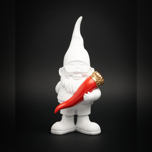 Bernardo "Lucky" White Gnome Figurine