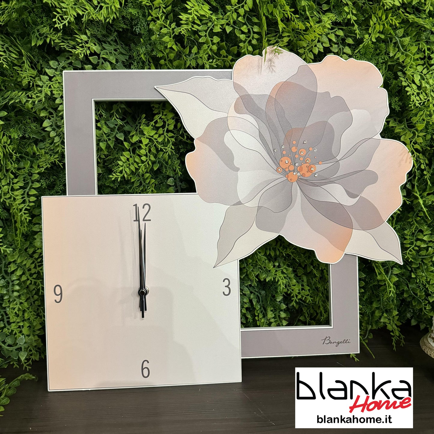 "Rose" Powder Pink Wall Clock - Bongelli Preziosi