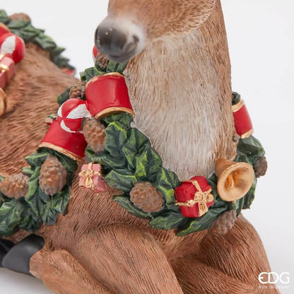 Polyresin Christmas Reindeer Decoration - H25