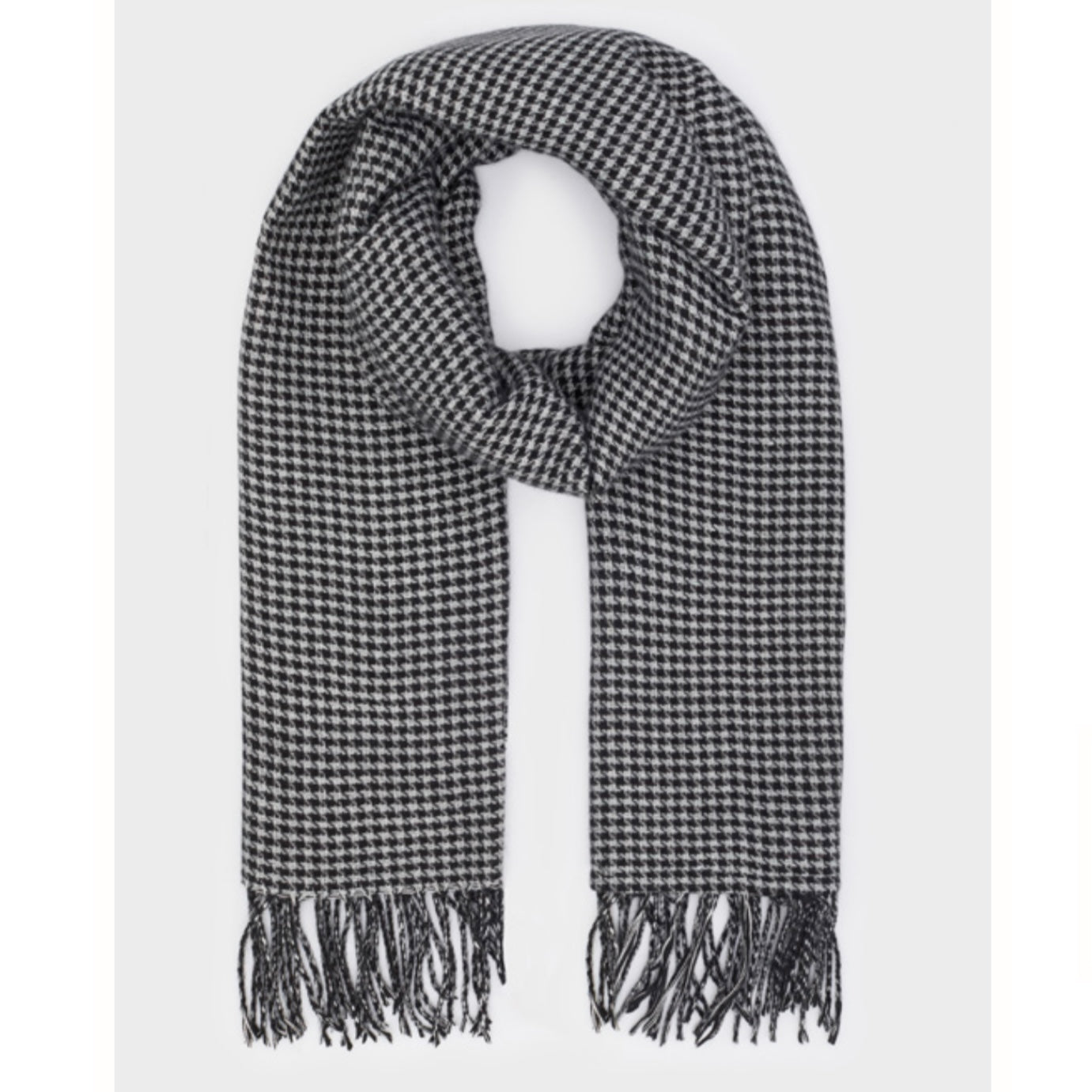 "Molly" Checked Scarf Black/White - Nalì