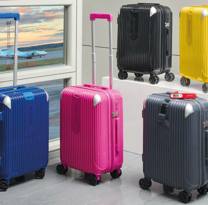 Expandable Polycarbonate Carry-On Trolley (5 Colors)