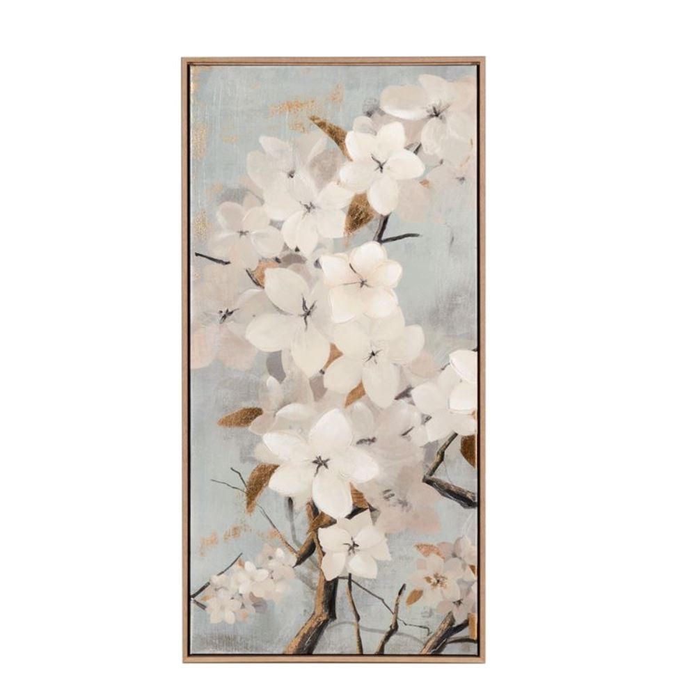Set of 3 Silk Screen Print Paintings on Canvas with Applications - 50x100 (1Q266)