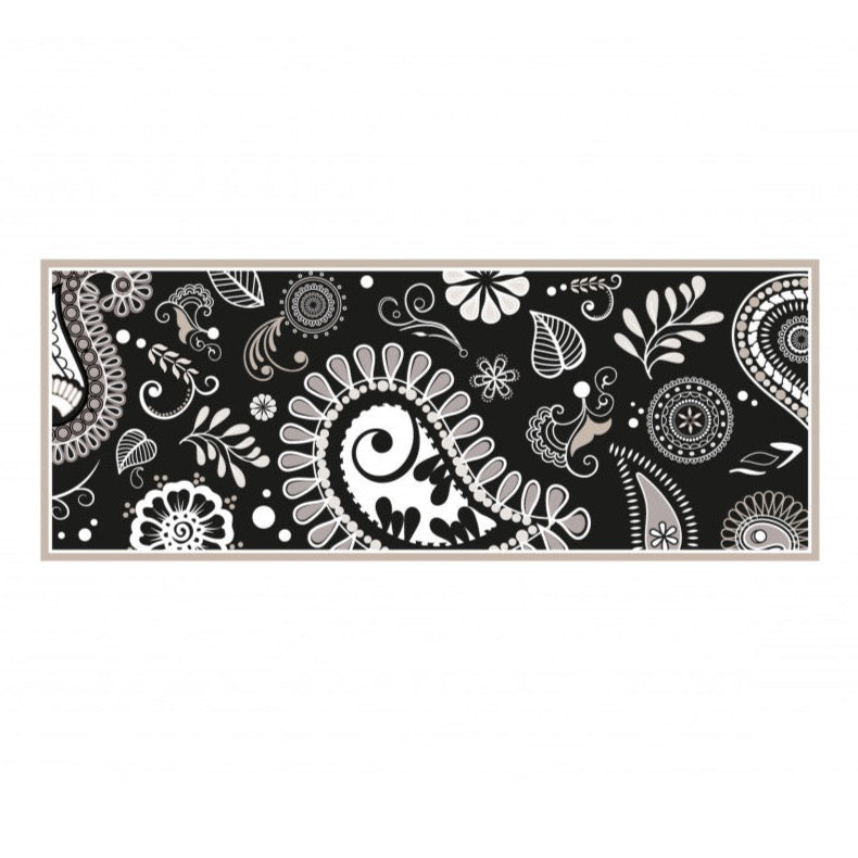 "Shanti" Mat by Brandani in Black Expanded PVC - 2 Sizes