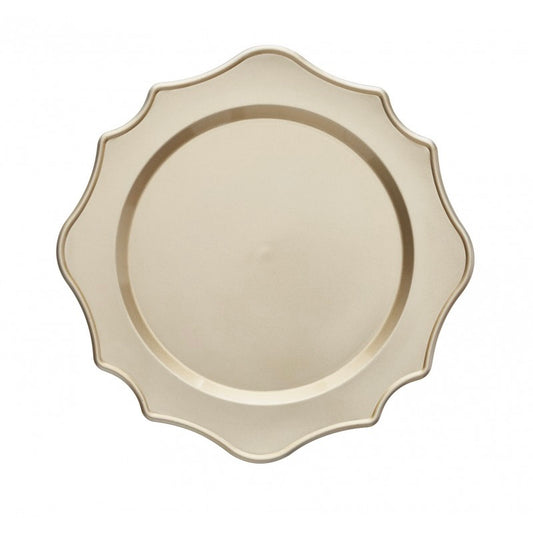 Sottopiatto Smerlato Champagne di Brandani - Set 4 pz.