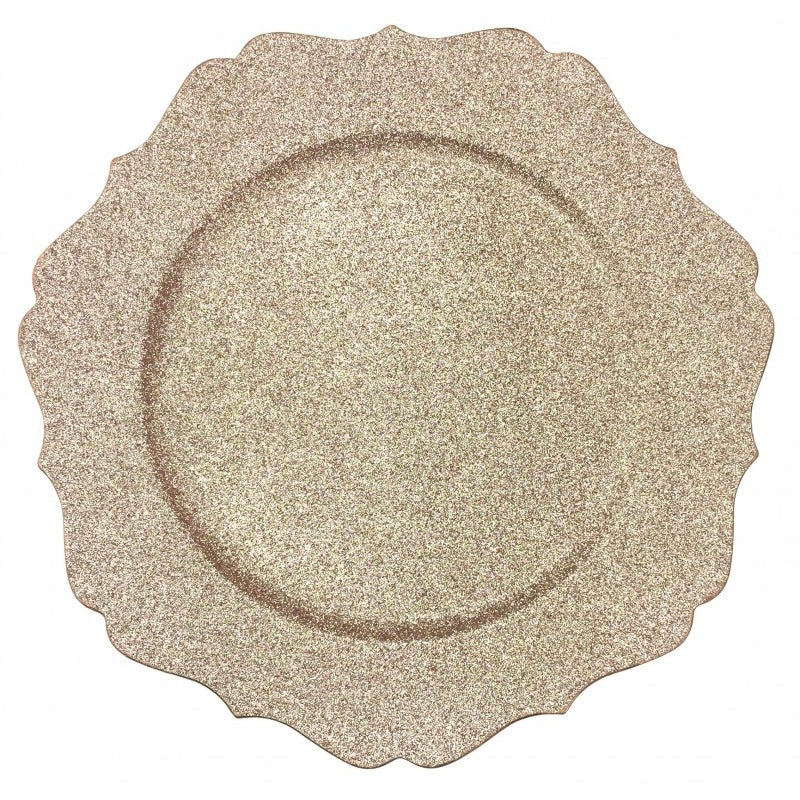Brandani Champagne Glitter Charger - Set of 4
